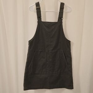 Toad&Co Forest Green Overalls Mini  Dress
